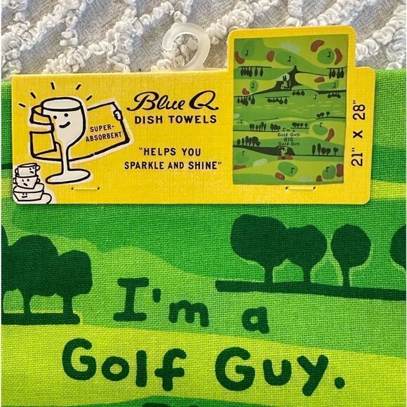 Blue Q Cotton Dish Towel - Big Golf Guy - Picture 4 of 8
